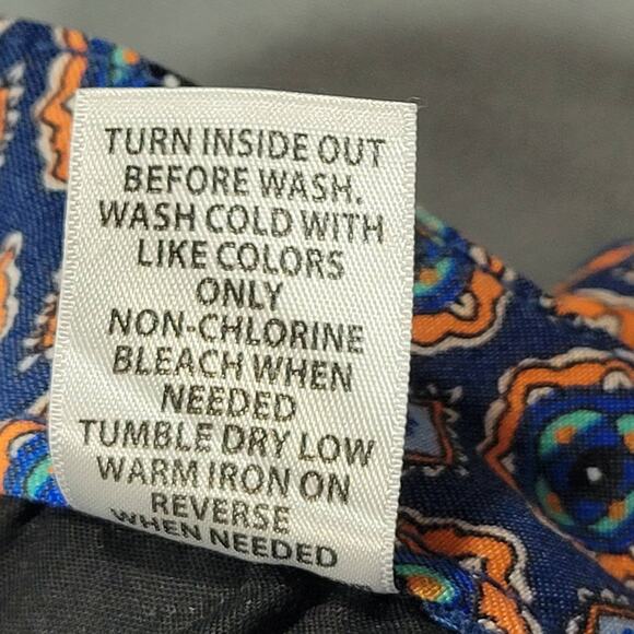 BeBop Blue Floral Pants Stretch Y2k Skinny Chino Zip Womens Pants Size 9 Juniors - Picture 13 of 13